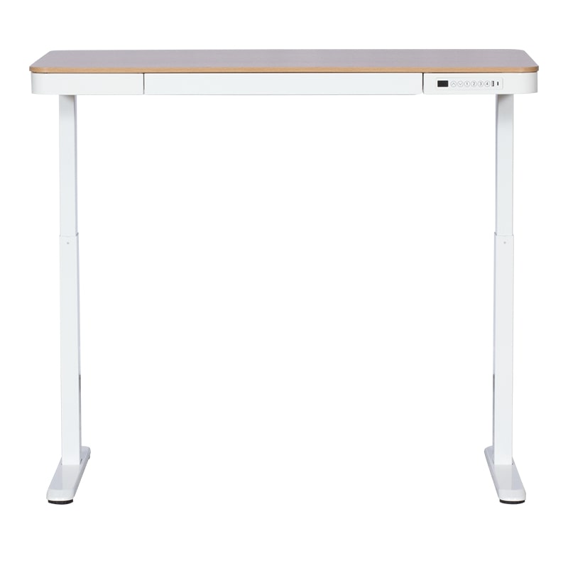 CR-118 E Ергономично бюро с електрическо регулиране на височината - бук-бял